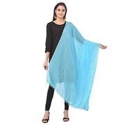 ANANYA FASHION & CRAFTS HUB Women Solid Color Cotton Dupatta For Women Indian Style With Pom Pom Scarves Wrap Shawl Length 2.25 Meter 24 Inch