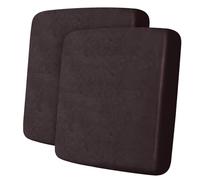 ANARACHON Leather Look Couch Cushion Covers Sofa Seat Slipcovers Sets Couches Furniture Protector for Sectional Armchair Loveseat Pets Kids Stretch Spandex Fabric (2 Cushion Sofa, Chocolate)