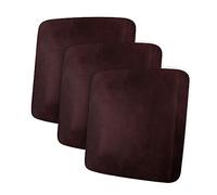 ANARACHON Leather Look Couch Cushion Covers Sofa Seat Slipcovers Sets Couches Furniture Protector for Sectional Armchair Loveseat Pets Kids Stretch Spandex Fabric (3 Cushion Sofa, Burgundy)