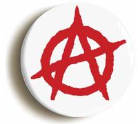 Anarchism Punk Symbol Button Badge (1inch / 25mm diameter)