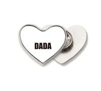 Anarchy Antiwar Dada Art Art Deco Fashion Heart Metal Pin Brooch Clip Love