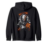 Anarchy Armored Crusader Street Rebel Zip Hoodie