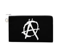 Anarchy Canvas Coin Pouch Wallet Slim Purse Card Holder