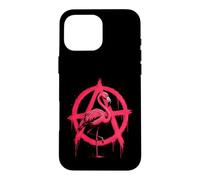Anarchy Flamingo Punk Rock Protest Graffiti Rebellion Case for iPhone 16 Pro Max