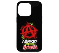 Anarchy in the Streets - Bold Punk Rock Anarchist Case for iPhone 13 Pro