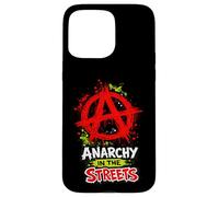 Anarchy in the Streets - Bold Punk Rock Anarchist Case for iPhone 15 Pro Max