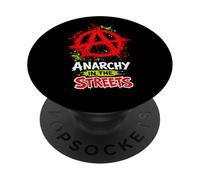 Anarchy in the Streets - Bold Punk Rock Anarchist PopSockets Adhesive PopGrip