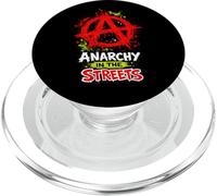 Anarchy in the Streets - Bold Punk Rock Anarchist PopSockets PopGrip for MagSafe