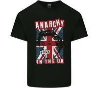Anarchy in The UK Punk Music Rock Mens Light Cotton T-Shirt Black L