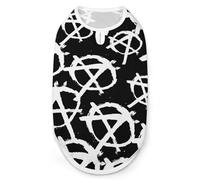 Anarchy Print Pet Clothes T Shirt Pets Clothing Vests Tee Tops Dogs Costume Coat For Dog Cat S