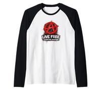 Anarchy, Punk Rock, Anarchists Raglan Baseball Tee