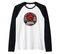 Anarchy, Punk Rock, Anarchists Raglan Baseball Tee