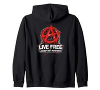 Anarchy, Punk Rock, anarchists Zip Hoodie