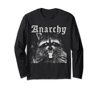 Anarchy Raccoon Trash Racoon Rebel anarchist ungovernable Long Sleeve T-Shirt