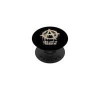 Anarchy signs, freedom, punks, punk rock, anarchy PopSockets Adhesive PopGrip