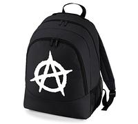Anarchy Symbol- Punk Logo Men's Varsity Unisex Backpack Rucksack Bag from FatCuckoo