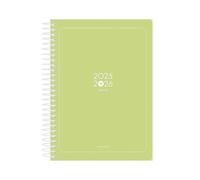 Anartik 25-26 Spiral Diary Essentials Lime Green Day Page A5 Bilingual FSC Paper 80 g.