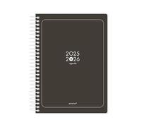 Anartik 25-26 Spiral Essentials Black Diary A5 Bilingual FSC Paper 80 g.