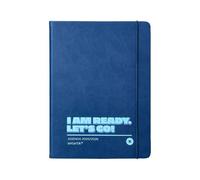 Anartik school diary 25-26 bound go! Simil dark blue leather week view a5 bilingual FSC paper 80 g.