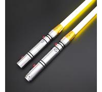 ANASABER Lightsaber, Dueling Lightsaber for Adults, 16 Sound Sources, RGB 12 Colors, Motion Control, Soft Metal Handle with Double Blade for Adults and Kids, Party Gift