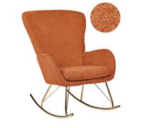 Rocking Chair ANASET Boucle Orange