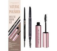 Anastasia-Beverly-Hills Eyes Eyebrow-colourNatural & Polished Deluxe Brow Kit Medium Brown (Brow Wiz 0,085 g + Brow Definer 0,2 g + Clear Brow Gel 7,85 ml)