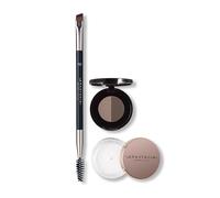 Anastasia Beverly Hills Soft Arch Brow Kit - Essential Eyebrow Shaping Set featuring Full-Size Brow Wiz and Brow Stencil Templates for Symmetrical Brows - Dark Brown