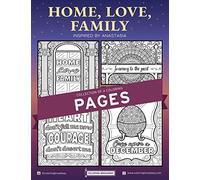 ANASTASIA | “Home, Love Family” Collection | COLORING PAGES by Coloring Broadway | Hand-drawn illustrations - Printed on matte card stock (8.5" x 11") - Set of 4 Individual Pages