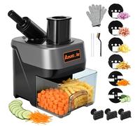 Anatole 6-in-1 Electric Commercial Food Processor Vegetable Chopper Dicer