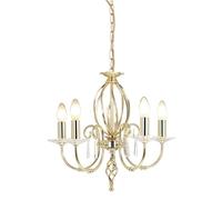Anatolia Five Light Chandelier In Polished Brass