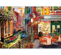 Anatolian 2000 piece jigsaw puzzles - 2000 piece jigsaw puzzles for adults VENETİAN CAFE is ideal as a gift for the whole family and this 2000 piece puzzle is made of ESKA BOARD