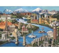 Anatolian 2000-Piece Jigsaw Puzzles - Popular Landmarks for Adults, Ideal, Made of Eska Board