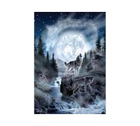 Anatolian 500 piece jigsaw puzzles - jigsaw puzzles for adults 500 pieces MOON WOLF is ideal as gifts for the whole family and the jigsaw 500 pieces for adults is made of ESKA BOARD