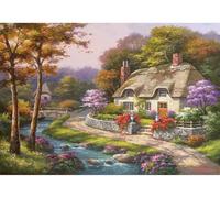 Anatolian 500 piece jigsaw puzzles - jigsaw puzzles for adults 500 pieces SPRING COTTAGE is ideal as gifts for the whole family and the jigsaw 500 pieces for adults is made of ESKA BOARD