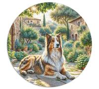 Anatolian Shepherd Dog 1000 Piece Round Puzzles for Kids And Adults Jigsaw Colorful for Gift for Unique Challenge Games 1000pcs (67.5x67.5cm)