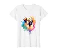 Anatolian Shepherd Dog Working Group Artwork Value Graphic T-Shirt, Women, White, XL