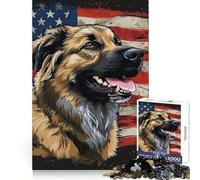 Anatolian Shepherd Usa Jigsaw Puzzles 1000 Pieces for Teenagers Sharp Memory Calm Leisure Neat Edges Festive Gift (50x75cm)