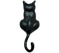 Anatolica Cat Door Knocker Solid Brass 6.11 inches (Black Oxide)