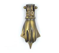 Anatolica Hand of Fatima Door Knocker Brass 6.7 inches (Antique Bronze)