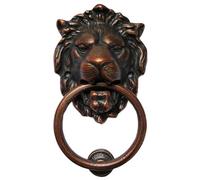 Anatolica Lions Head Door Knocker,7.1 inches,Solid Brass,Regency Period(Antique Copper)