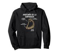 Anatomia de la Empanada Funny Food Design Pullover Hoodie