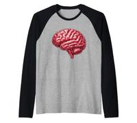 Anatomical Brain Neurology Neuroscience Human Anatomy Medica Raglan Baseball Tee