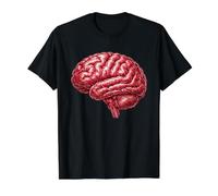Anatomical Brain Neurology Neuroscience Human Anatomy Medica Value Graphic T-Shirt, Men, Black, M
