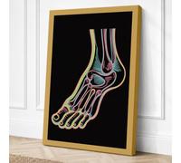 Anatomical Foot Study Canvas Wall Art Print 30x20 Inch (76 x 51 cm)