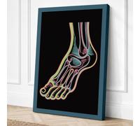 Anatomical Foot Study Canvas Wall Art Print 30x20 Inch (76 x 51 cm)