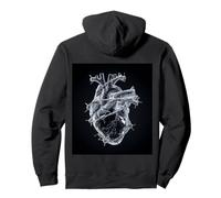 Anatomical Heart Barbed Wire Gothic Glass Pullover Hoodie