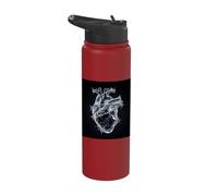 Anatomical Heart Barbed Wire Gothic Glass Stainless Steel Insulated Water Bottle
