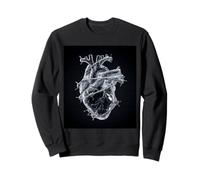 Anatomical Heart Barbed Wire Gothic Glass Sweatshirt