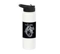 Anatomical Heart Barbed Wire Gothic Ice Aesthetics Stainless Steel Insulated Water Bottle