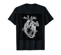 Anatomical Heart Barbed Wire Gothic Ice Aesthetics T-Shirt